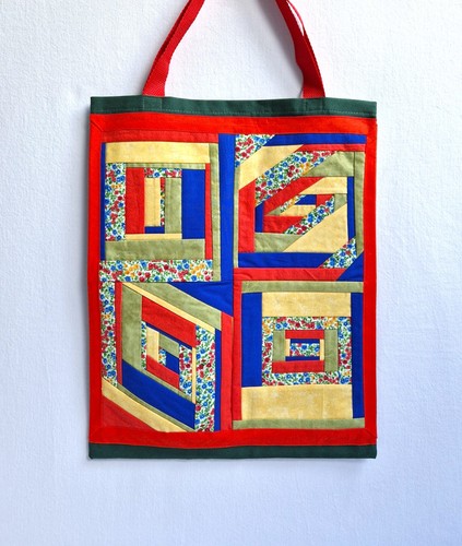 Bunte patchwork tragetasche - patchwork-,