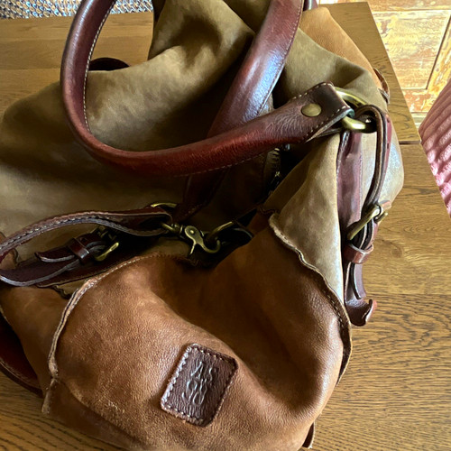 As98 patchwork lederhandtasche - as98,