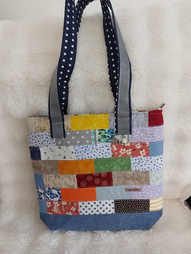 Shopper jeanstasche mit - jeanstasche,