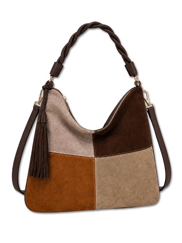 Schultertasche patchwork - schultertasche,