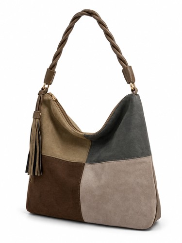 Schultertasche patchwork - schultertasche, –