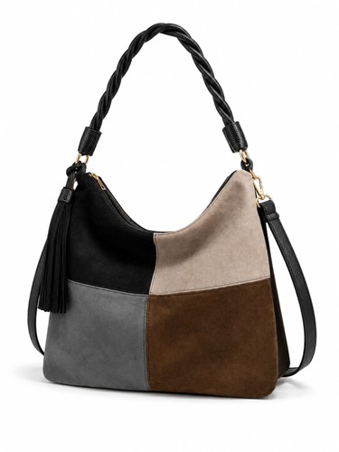 Schultertasche patchwork - schultertasche, –