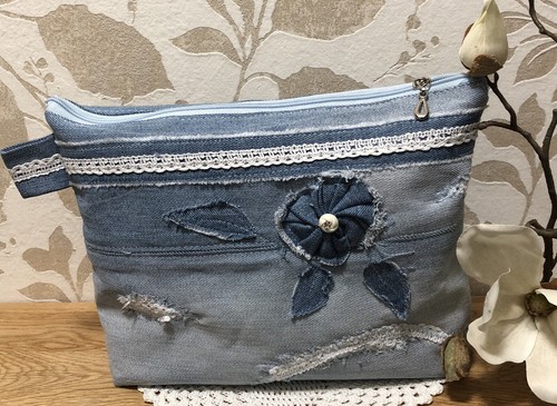 Jeanstasche patchwork neu - jeanstasche,