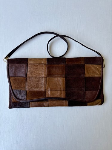 Vintage patchwork tasche - vintage, leder