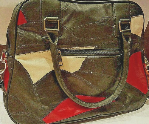 Ledertasche tricolor - ledertasche, /