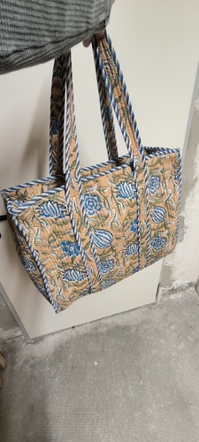 Indisch braun blaue patchwork - braun,