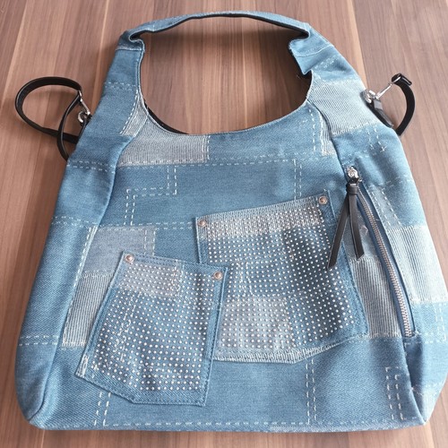 Damen schultertasche denim - schultertasche,