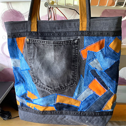 Tragetasche patchwork denim - tragetasche,