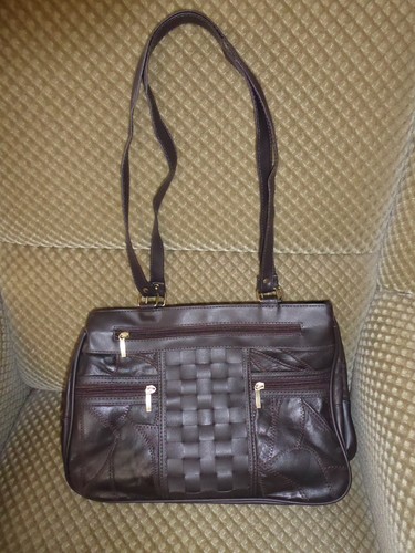 Dunkelbraune handtasche - dunkelbraune,