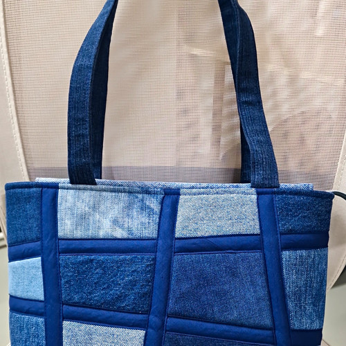 Damen schultertasche blau - damen, schultertasche,