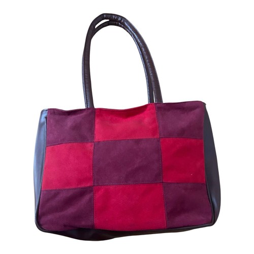 Tasche wildlederoptik rot - tasche,