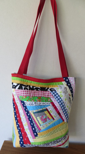 Bunte patchwork tasche - patchwork,