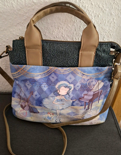 Damen umhängetasche patchwork - damen,